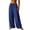 Blue-wide leg pants woman, variant on Hfnxid Wide Leg Pants Woman Elastic Waist Palazzo Pant Loose Fit Lightweight Trousers Summer Casual Drawstring Vacation Trouser Gray L