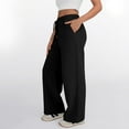 thumbnail image 4 of SUNBS Wide Leg Sweatpants Womens Cargo Pants Baggy Lounge Casual Pants Drawstring Sweat Pants with Pockets, 4 of 8