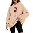 thumbnail image 1 of WEAIXIMIUNG Mignons Chandails pour Femmes Chandail de Noël Preppy pour Femmes Manches Longues Imprimé Lettre Décontracté Motif Mignon Imprimé de Noël Col Rond Chandail d'Automne, 1 of 4