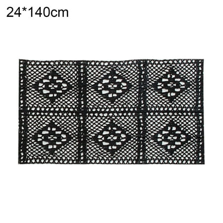 

XIEC Polyester Table Runner Exquisite Wide Application Retro Style Visual Effect Place Mat for Home
