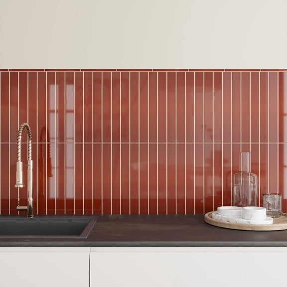 Horizonte 2 x 16 in. Glossy Caramel Ceramic Subway Wall Tile (10.76 sq ft/case) - 50 Pack