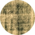 thumbnail image 1 of Ahgly Company Indoor Round Abstract Brown Modern Area Rugs, 4' Round, 1 of 4