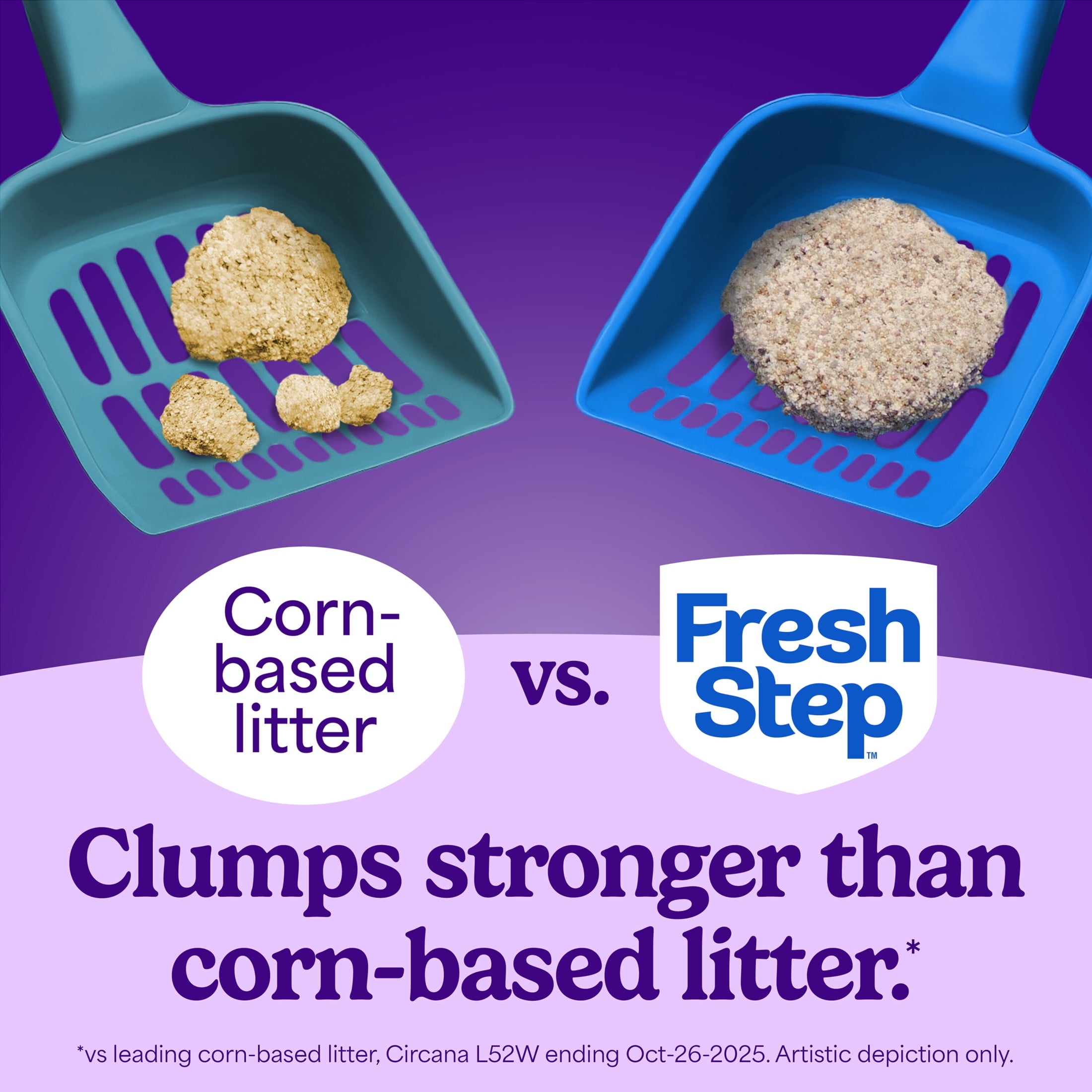 Fresh Step Odor Shield Multi-Cat Clumping Cat Litter, Febreze Freshness Scent, 14 lb Box