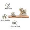 thumbnail image 5 of Girls Sandals Toddler Summer Dress Shoes Gladiator Beach Flat Sandals(TB2116 Gold/7M), 5 of 6