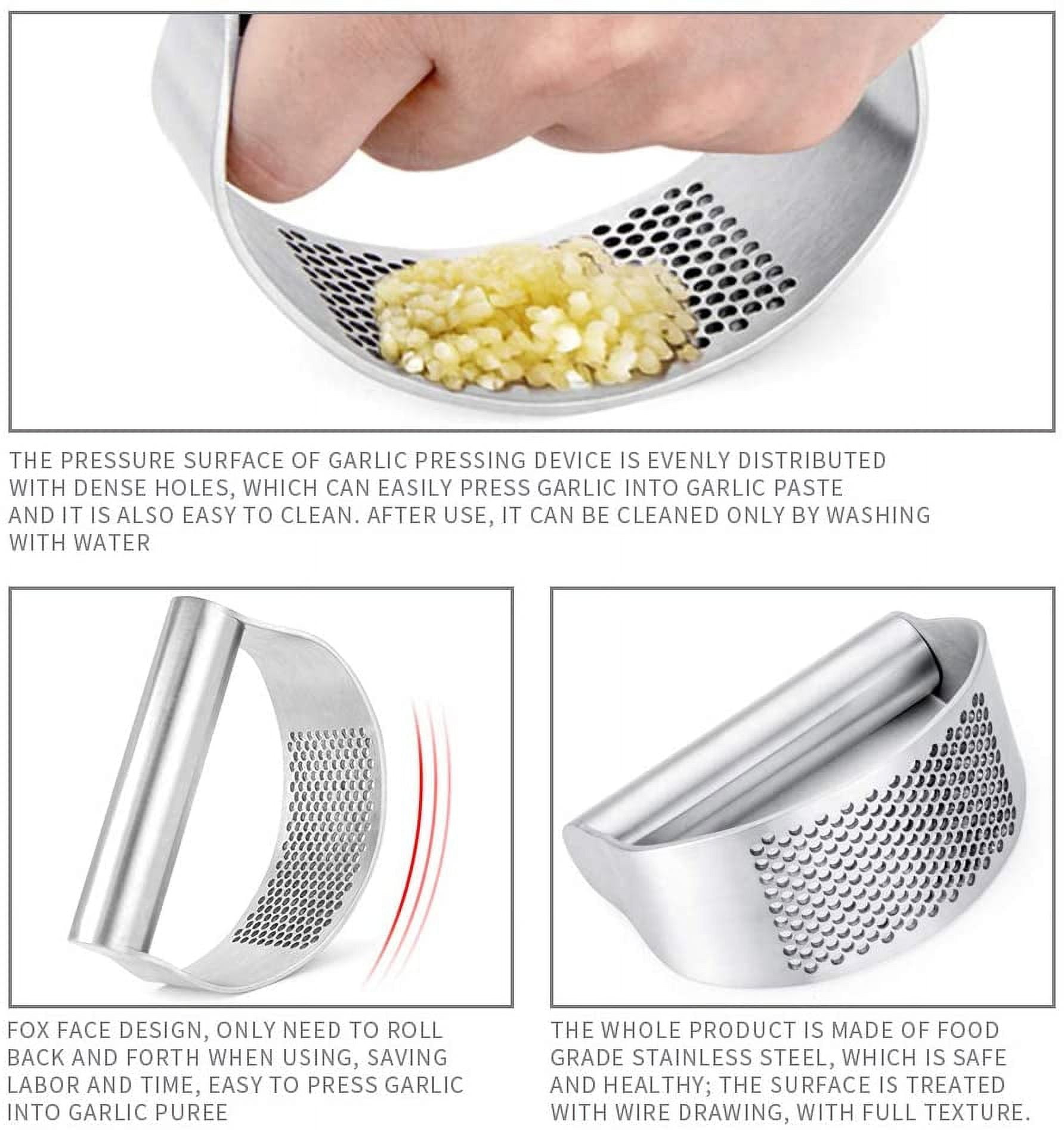 Kepooman Kitchen Stainless Steel Saving Ginger Crusher, Silver Kepooman Kitchen Stainless Steel Saving Ginger Crusher, Silver