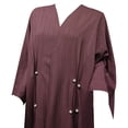 thumbnail image 6 of Modern Women's Fashion Turkish Style Long Sleeve Loose Fit Cardigan Robe Abaya for Casual Outings, 6 of 8