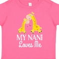 thumbnail image 4 of Inktastic My Nani Loves Me Giraffe Boys or Girls Toddler T-Shirt, 4 of 5