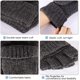 thumbnail image 2 of Guantes de lana con aislamiento térmico sin dedos para mensajes de texto, unisex, cálidos, de punto, convertibles, con solapa, 1240, 2 of 6