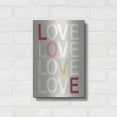 thumbnail image 3 of Luxe Metal Art 'Love Stencil' by Linda Woods, Metal Wall Art, 12"x16", 3 of 9