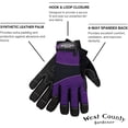 thumbnail image 2 of Safety Works 012I/S West County Womens Work Glove, Small, Iris, 2 of 2