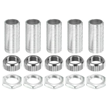 Uxcell M10 Thread Lamp Pipe Hex Nut Socket Cap G4 Lamp Hardware Fixtures Kit 5 Pack