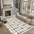 thumbnail image 2 of BERTHMEER 8'x10' Large Area Rugs for Living Room Modern Rhombus Checkered Rugs Bedroom Office Dining Room Farmhouse Geometric Contemporary Washable Non Slip Rugs Carpets, Multicolor, 2 of 5