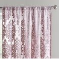 thumbnail image 4 of Mainstays Velvet Sheer Damask Burnout Curtain Panel, 54" x 95", Pink, 4 of 5