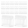 thumbnail image 1 of RENACLIPY 20pcs Plastic Bulldog Clip Transparent Simple Design Office Workers Memo Holding, 1 of 8