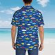 thumbnail image 4 of Fotbe Submarines And Whales Camisa Hawaiana para Hombre Unisex – Camisa Casual de Verano con Botones de Manga Corta de Algodón y Lino,XX-Large, 4 of 7
