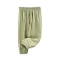 thumbnail image 3 of Jalioing Toddler Kids Long Bloomers Breathable Elastic Waist Joggers Boys Girls Lightweight Summer Lounge Pants, 3 of 7