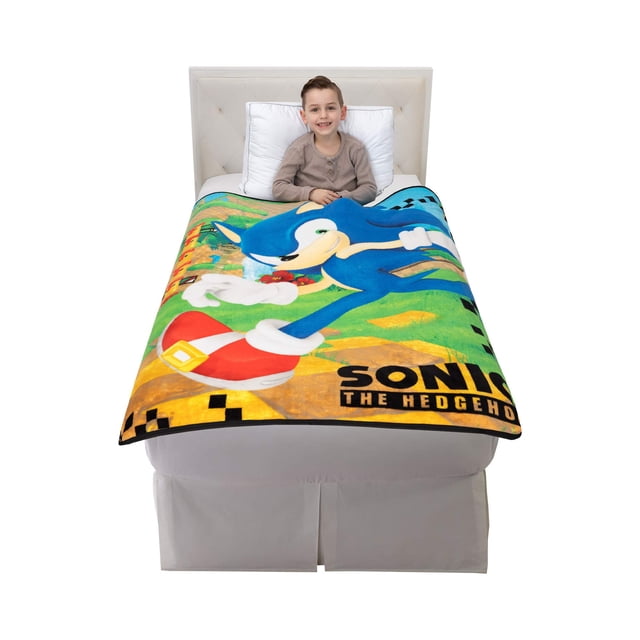 Franco Kids Bedding Super Soft Micro Raschel Throw, 46" x 60", Sonic