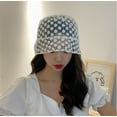 thumbnail image 5 of CoCopeaunts Summer Bucket Hat Women Daisy Embroidered Sun Hat Transparent Panama Women Lace Flower Bucket Hats Snapback Fashion Sun Cap, 5 of 6