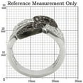 thumbnail image 2 of Rhodium + Ruthenium Brass Ring with AAA Grade CZ in Champagne for Women Style 0W295, 2 of 5