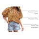 thumbnail image 4 of Remera PRETTYGARDEN Media Khaki con Escote en V y Encaje, 4 of 9