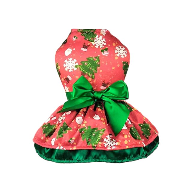 TIELUTT Festive Party Dress with Bowknot and Layered Skirt for Holiday Celebration Pet Clothes for Small Dogs Pet Clothes for Large Dogs Pet Clothes for Medium Dogs Girl Pet Clothes Pet Clothes Rack
