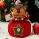 thumbnail image 5 of xihome Bolsa de regalo de manzanas para la vspera de Navidad, bolsa de tela con cordn ajustable para dulces con apliques bordados para regalar en fiestas navideñas, 5 of 6