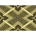 thumbnail image 1 of Ahgly Company Machine Washable Indoor Rectangle Transitional Midnight Gray Area Rugs, 5' x 7', 1 of 7