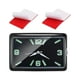 thumbnail image 4 of Reloj adhesivo para salpicadero de coche, accesorios elegantes de acero inoxidable Negro horizontal, 4 of 9