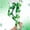 Green, variant on Avrnliq St. Patrick's Day Girls Leggings, Green Striped Shamrock Clover Print, Stretchy Pants for Kids 4-10 Years, Machine Washable Festive Activewear,Size 5 T