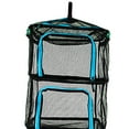 thumbnail image 5 of Tendedero colgante de malla resistente y plegable con bolsillo con cremallera. Azul, 5 of 5