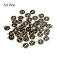 thumbnail image 3 of Alphabet x Letter Charm Double Sided Enamel Initial Alphabet Pendant Black, for Jewelry Making, 50pcs, 3 of 7