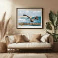 thumbnail image 3 of Pelican, Oceanside 02 - Oceanside California Photography Black Framed Wall Art Print 24 x 36 inches, 3 of 4