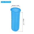 thumbnail image 2 of Uxcell Rubber Finger Tips Silicone Thumb Fingertip Protector Cover Guard Thimble Blue Small Size 10 pack, 2 of 5