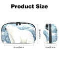 thumbnail image 5 of Polar Bear Charger Organizer, Hard Drive Cases, Cord Travel Organizer, Cell Phone Cord Organizer - Waterproof Oxford Cloth Digital Bag 5.9x9.44x3.14 in, 5 of 6