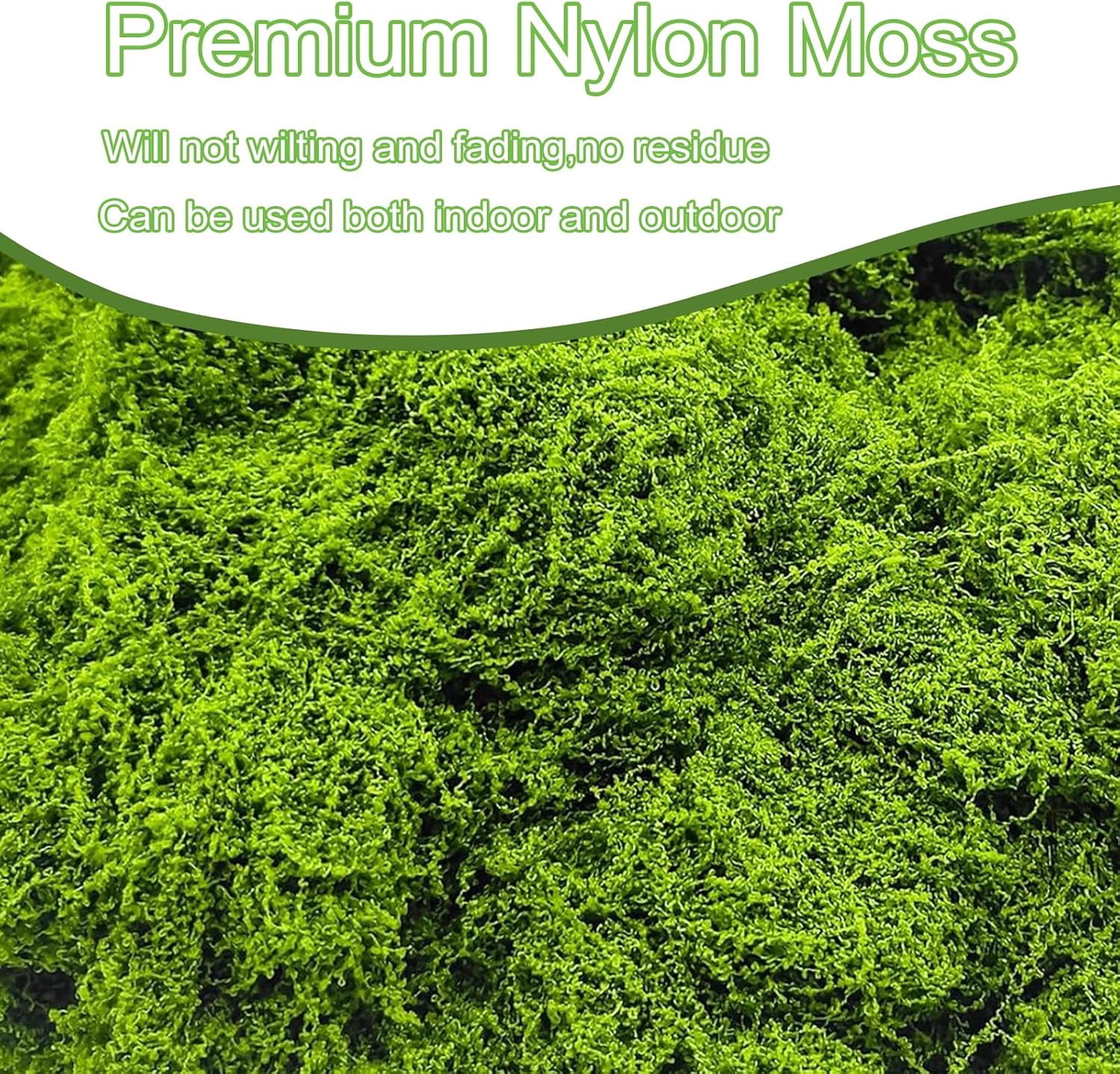 Vibrant Green Faux Moss for Planters - Artificial Moss Decor for Crafts, Centerpieces & Indoor/Outdoor Gardening