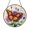 Acrylic 3.5 Inch, variant on Bright Copper Butterfly Purple Aster Suncatcher Circle Plaque Decor