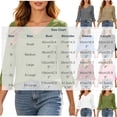 thumbnail image 3 of Bosfbaoi 3/4 Bell Sleeve Tops for Women Solid V Neck Hollow Trim Casual Blouses, 3 of 7