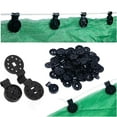 thumbnail image 4 of Anckoeil 100Pcs Shade Cloth Heavy Duty Lock Grip Upgrade Shade Cloth Plastic Clips Greenhouse Shade Cloth Fix Clamp Windproof Awning Clamp Grip Tarp Clips, 4 of 7
