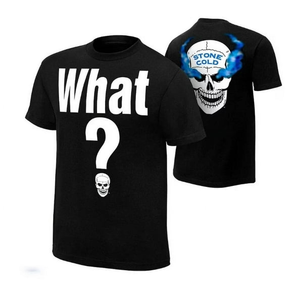 WWE Stone Cold Steve Austin Retro What Black T-Shirt