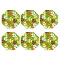 thumbnail image 2 of Pofeuu St. Patrick's Day3 Print Leather Coasters Set of 6, Round Cups Mugs Mat Pad for Home Kitchen Heat Resistant Drink Coasters,Octagon, 2 of 7