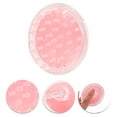 thumbnail image 3 of Unique Bargains 1 Pc Handle Hair Shampoo Brush for Head Massage 3.46"x3.03"x2.76" Clear Pink, 3 of 6