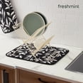 thumbnail image 6 of FRESHMINT Printed Dish Drying Mats for Kitchen Counter 2 Pack Absorbent Reversible Drying Mats Microfiber Kitchen Countertop Protector Dishes Drying Pad Extra Large 18"x16" Dish Mat, 6 of 8