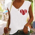 thumbnail image 5 of Birdeem T-Shirt Sans Manches à Col en V Imprimé Mode Décontractée pour Femmes, 5 of 5