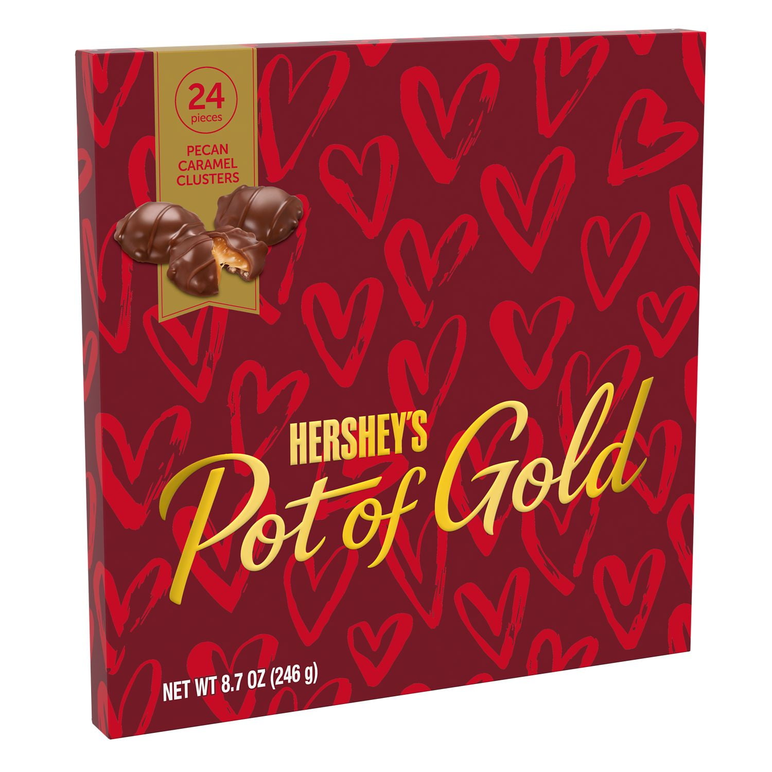 Hershey's, Pot of Gold Pecan Caramel Cluster Candy, Valentine's Day, 8.