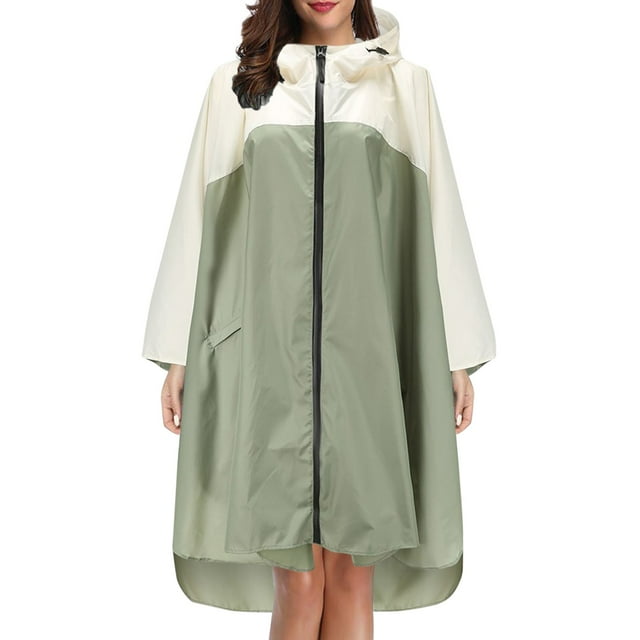 Manteau Imperméable Unisexe à Capuche pour Adultes et Ados avec Poches