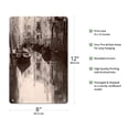 thumbnail image 2 of A Venetian Canal - Venice - Vintage B&W Photograph by Alfred Stieglitz - 8 x 12 inch Vintage Metal Tin Sign, 2 of 4
