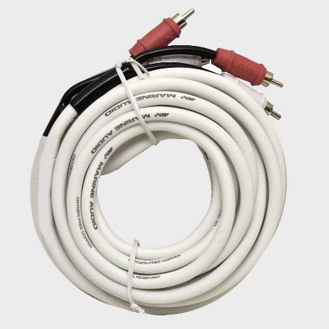 Marine Boat Audio Cable MA-RCA-C6 | Godfrey 419632 White 19 FT