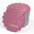 thumbnail image 4 of Inkdotpot Gold Foil Paper Hang Tags Love Is Sweet Wedding Favor Tags 50 Piece, 4 of 7
