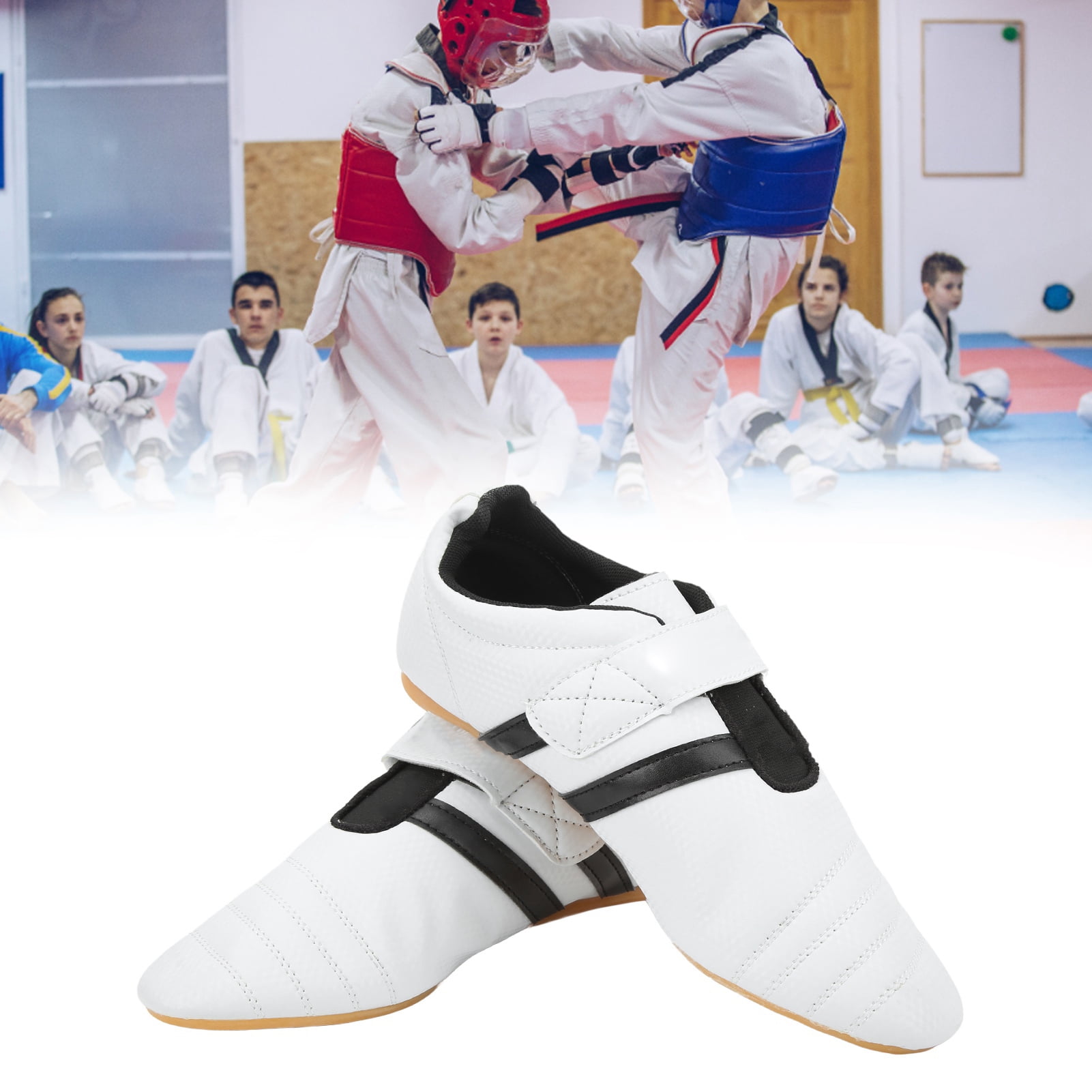 Chaussures De Taekwondo Unisexe (boxe, Kung-fu, Tai-chi) Pour Adulte Et Enfant, Blanc, 42 EU