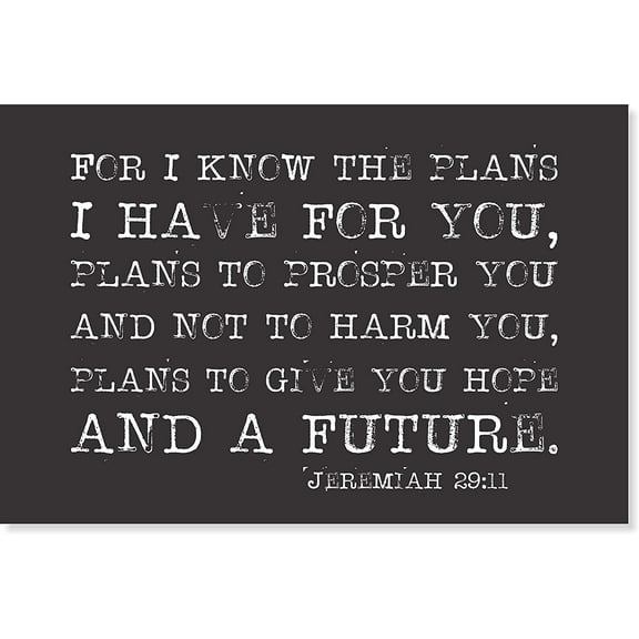 For I Know The Plans I Have For You Wood Sign 12x18